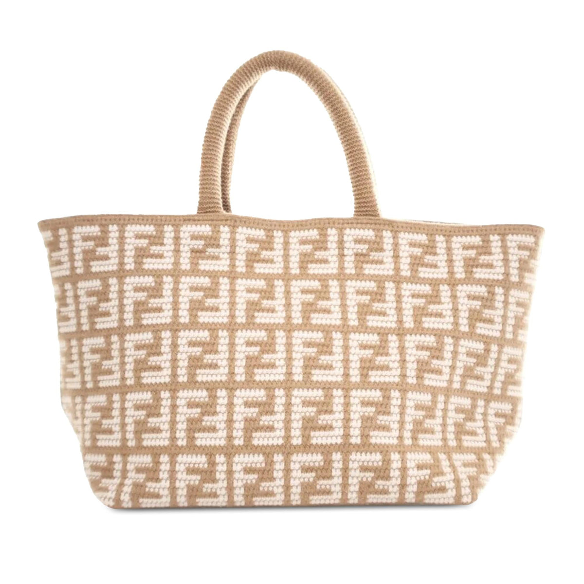 Fendi Large Zucca Cashmere Shopper Tote (SHG-eInhrd) Rovelle Bags