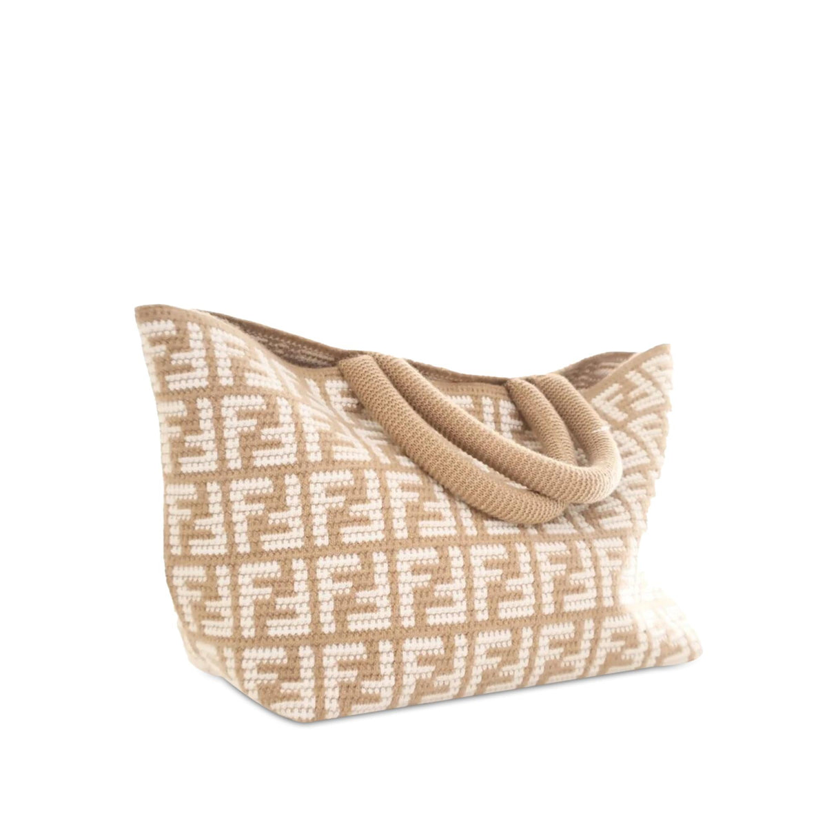 Fendi Large Zucca Cashmere Shopper Tote (SHG-eInhrd) Rovelle Bags