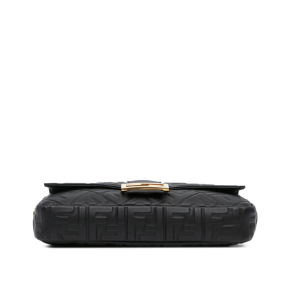 Fendi Zucca Embroidered Canvas Baguette Satchel Shg-Mie6Q3 Rovelle Bags