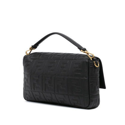 Fendi Zucca Embroidered Canvas Baguette Satchel Shg-Mie6Q3 Rovelle Bags