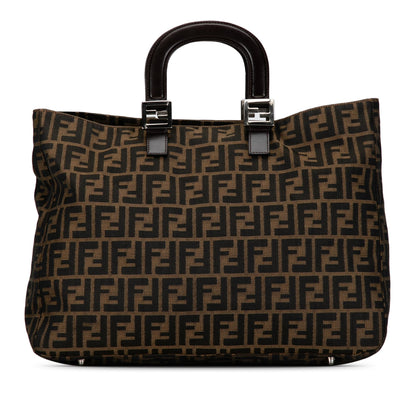 Fendi Large Zucca Twins Tote (SHG-uvEf47) Rovelle Bags