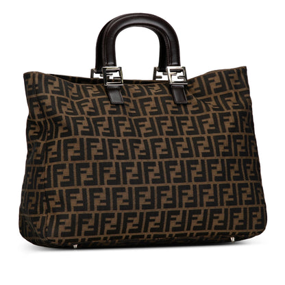 Fendi Large Zucca Twins Tote (SHG-uvEf47) Rovelle Bags
