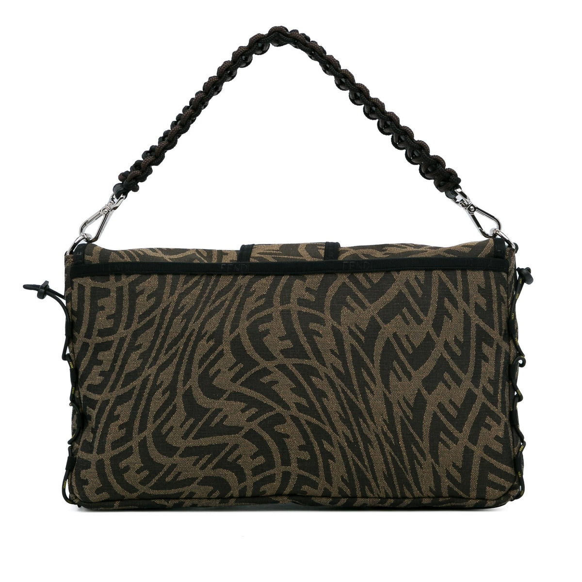 Fendi Large Zucca Vertigo Mesh Baguette Satchel (SHG-dmuY2A) Rovelle Bags