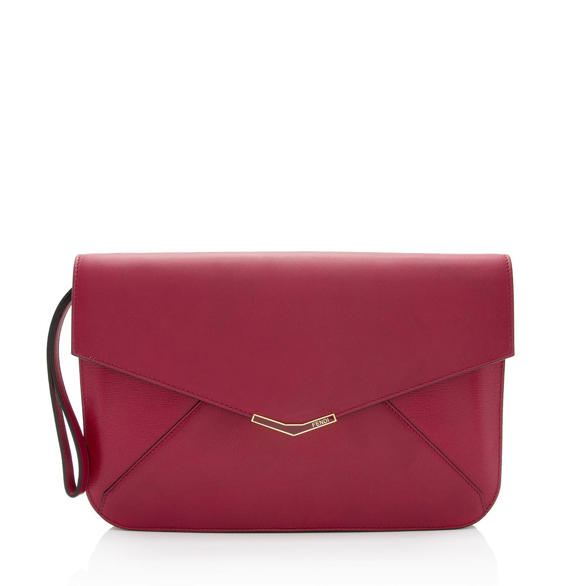 Fendi Leather 2Jours Envelope Clutch (SHF-tw1GaP) Rovelle Bags