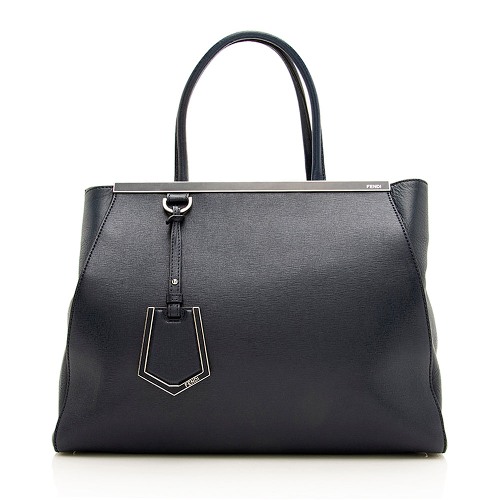 Fendi Leather 2Jours Medium Tote - FINAL SALE (SHF-18911) Rovelle Bags