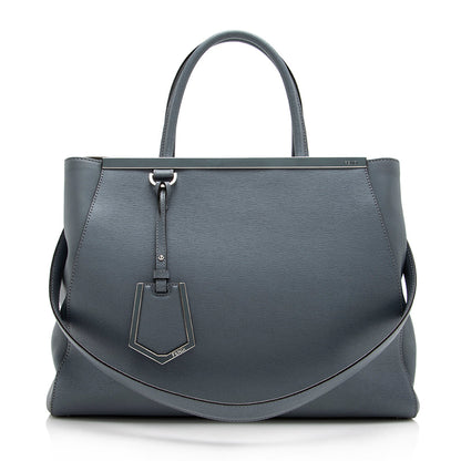 Fendi Leather 2Jours Medium Tote (SHF-17665) Rovelle Bags