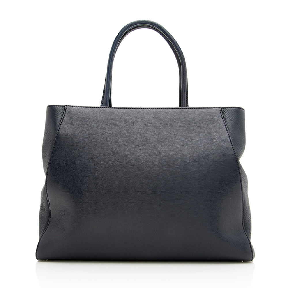 Fendi Leather 2Jours Medium Tote - FINAL SALE (SHF-18911) Rovelle Bags