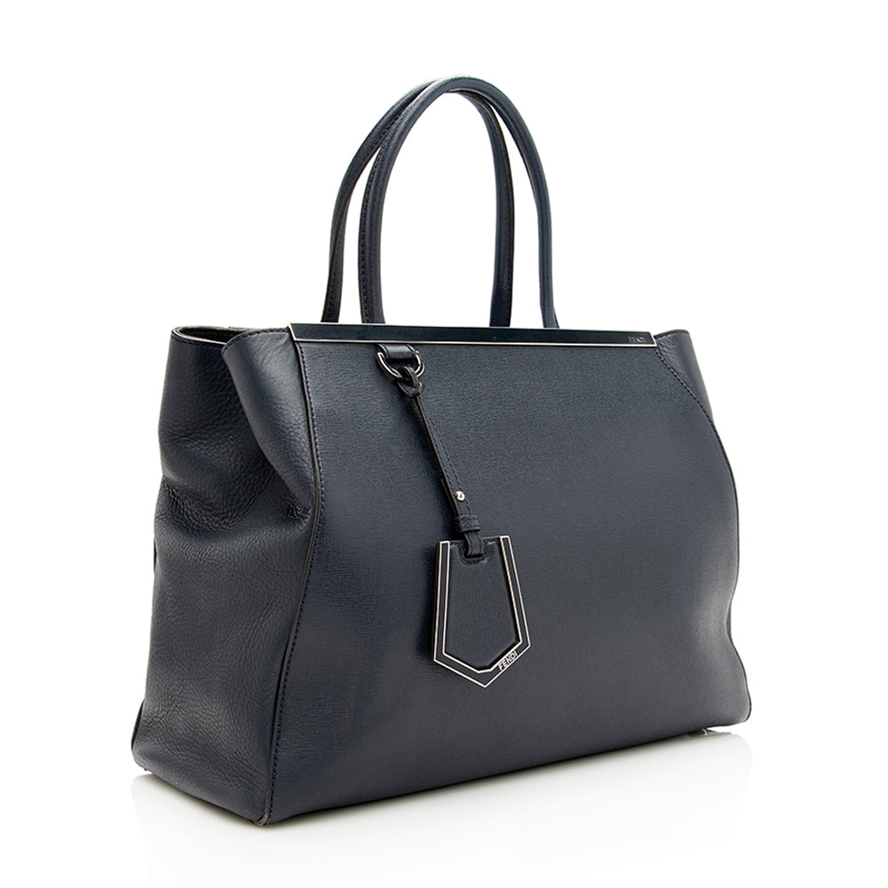 Fendi Leather 2Jours Medium Tote - FINAL SALE (SHF-18911) Rovelle Bags