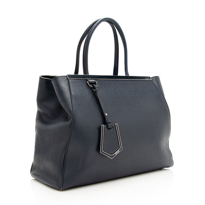 Fendi Leather 2Jours Medium Tote - FINAL SALE (SHF-18911) Rovelle Bags