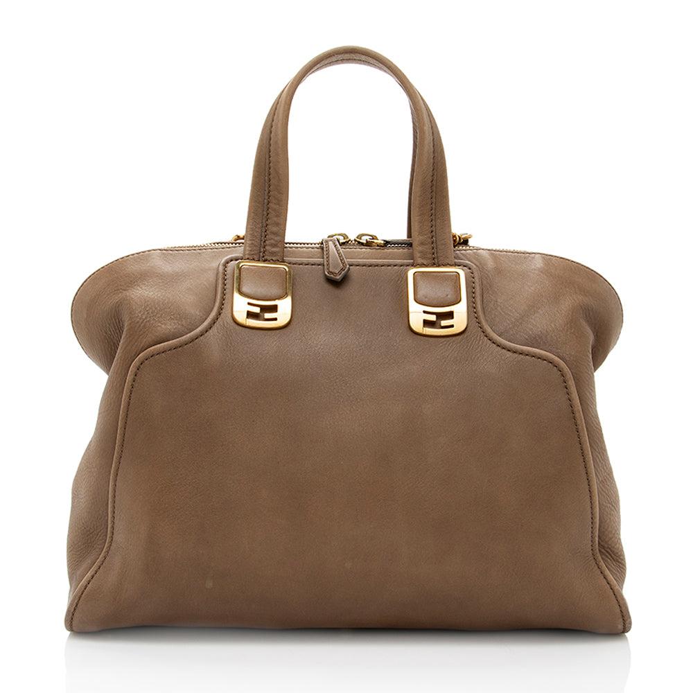 Fendi Leather Chameleon Large Satchel (SHF-18243) Rovelle Bags