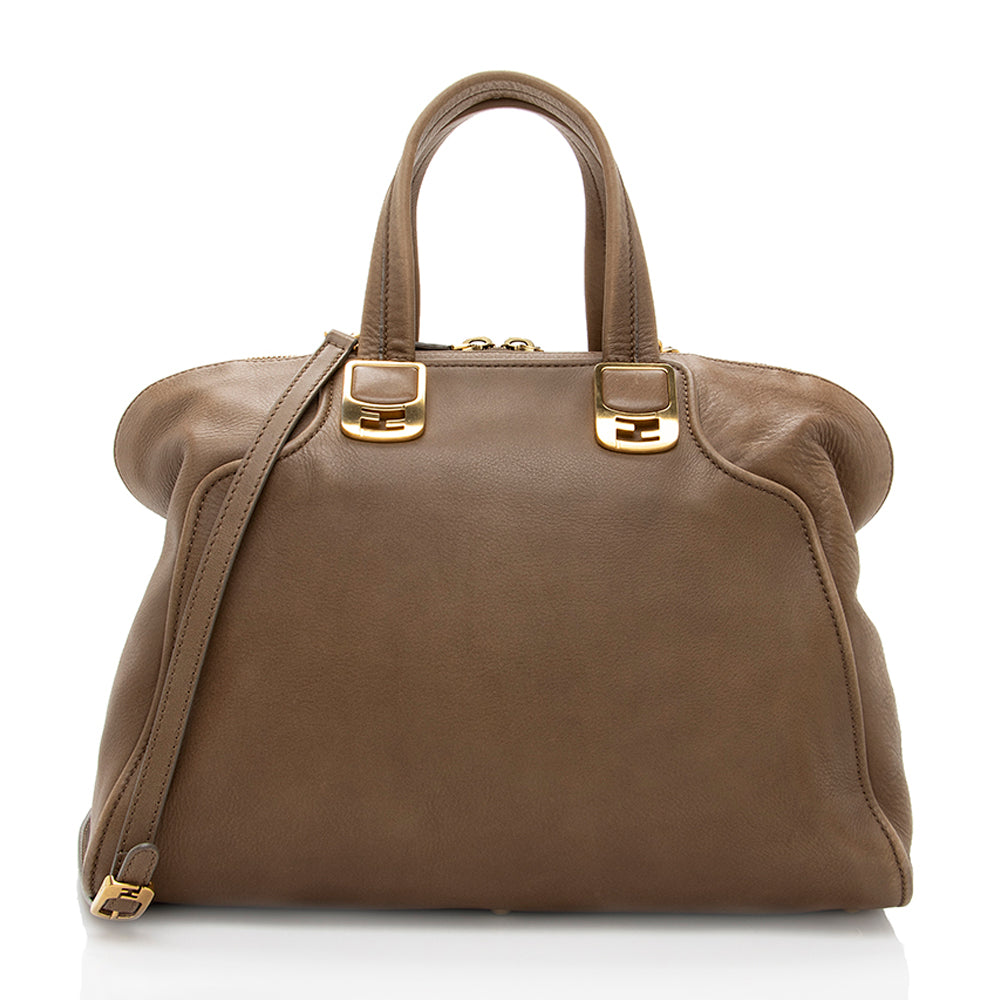 Fendi Leather Chameleon Large Satchel (SHF-18243) Rovelle Bags