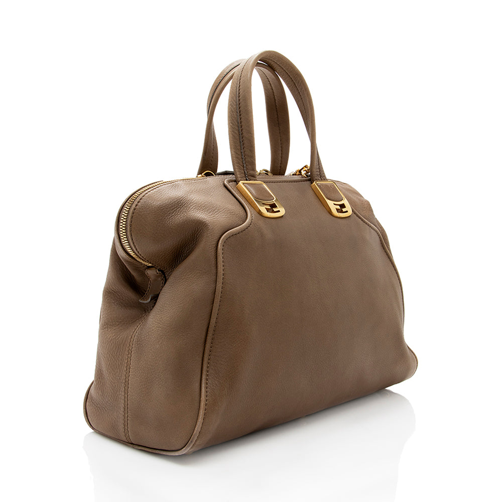 Fendi Leather Chameleon Large Satchel (SHF-18243) Rovelle Bags