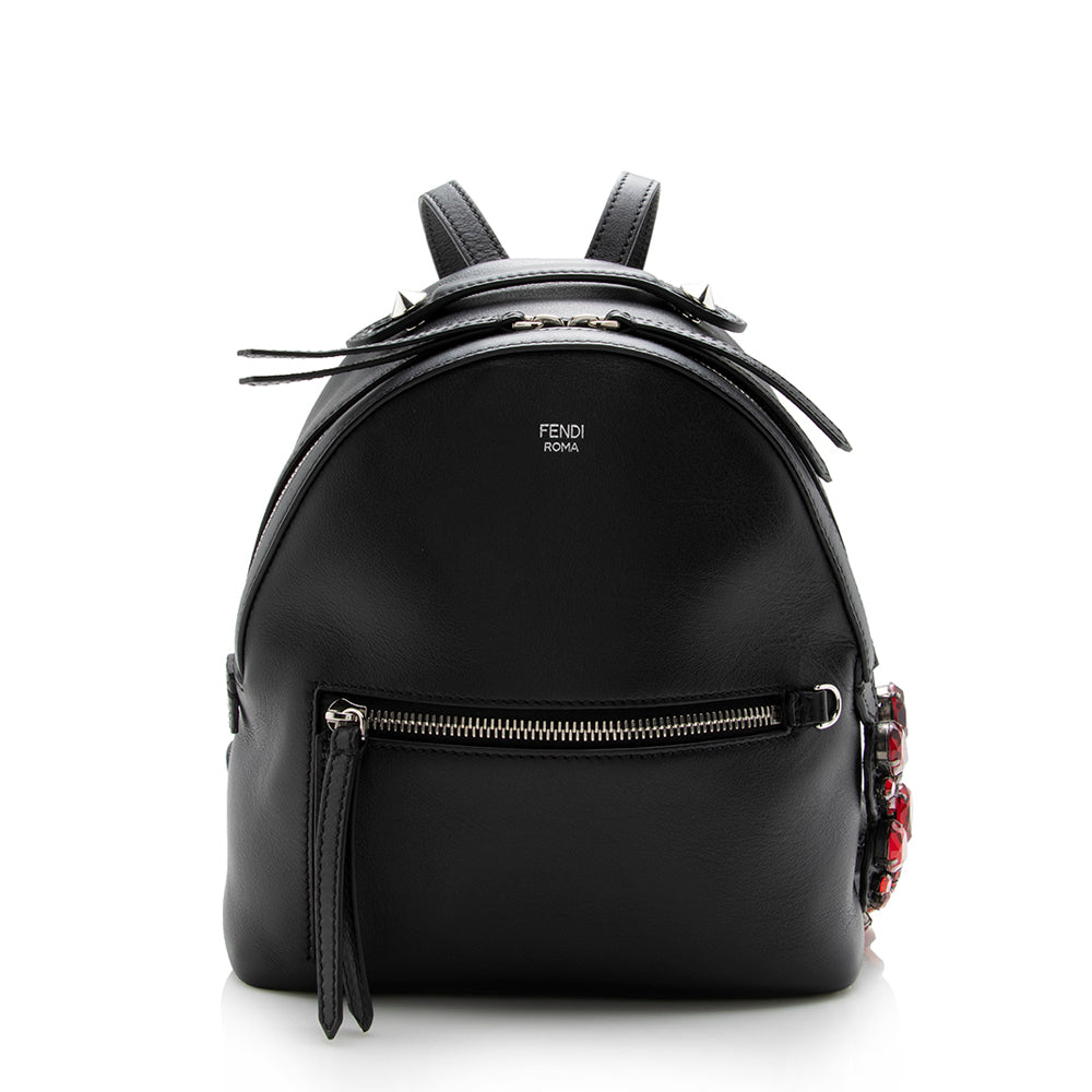Fendi Leather Crystal By The Way Mini Backpack - FINAL SALE (SHF-14917) Rovelle Bags