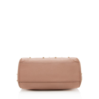 Fendi Leather Crystal Peekaboo XS Shoulder Bag (SHF-19840) Rovelle Bags