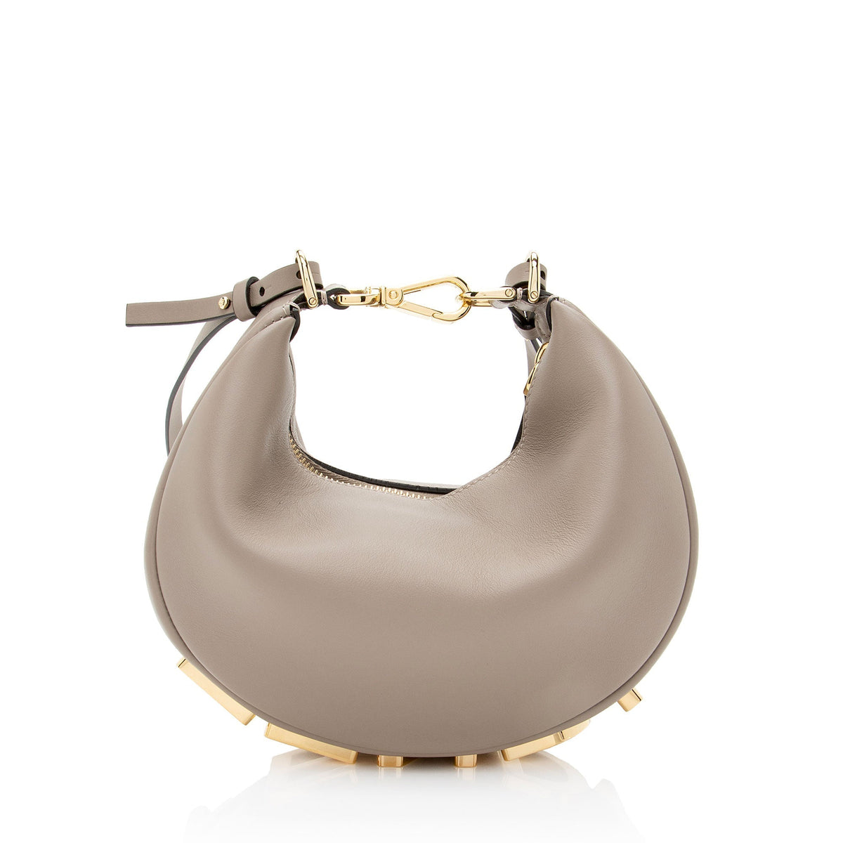 Fendi Zucchino Canvas Pochette Rovelle Bags
