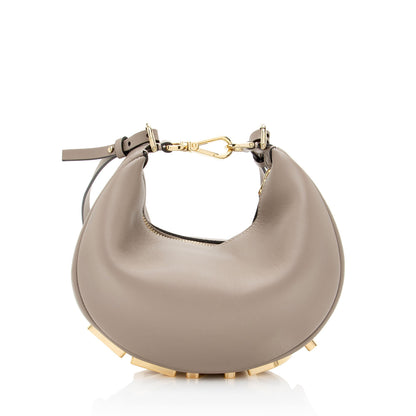 Fendi Zucchino Canvas Pochette Rovelle Bags