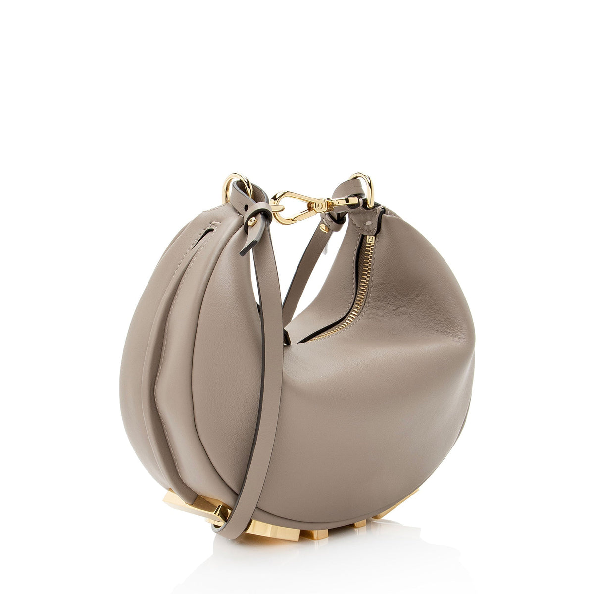 Fendi Zucchino Canvas Pochette Rovelle Bags