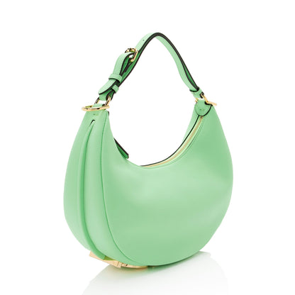 Fendi Leather Fendigraphy Small Hobo Rovelle Bags