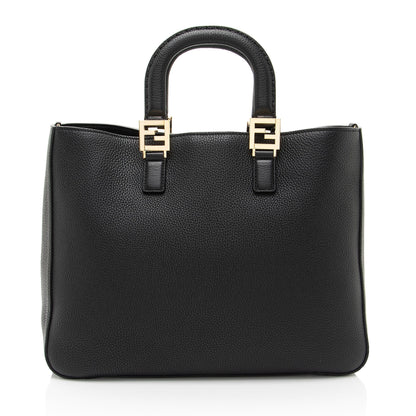 Fendi Leather Glacier Medium Tote Rovelle Bags
