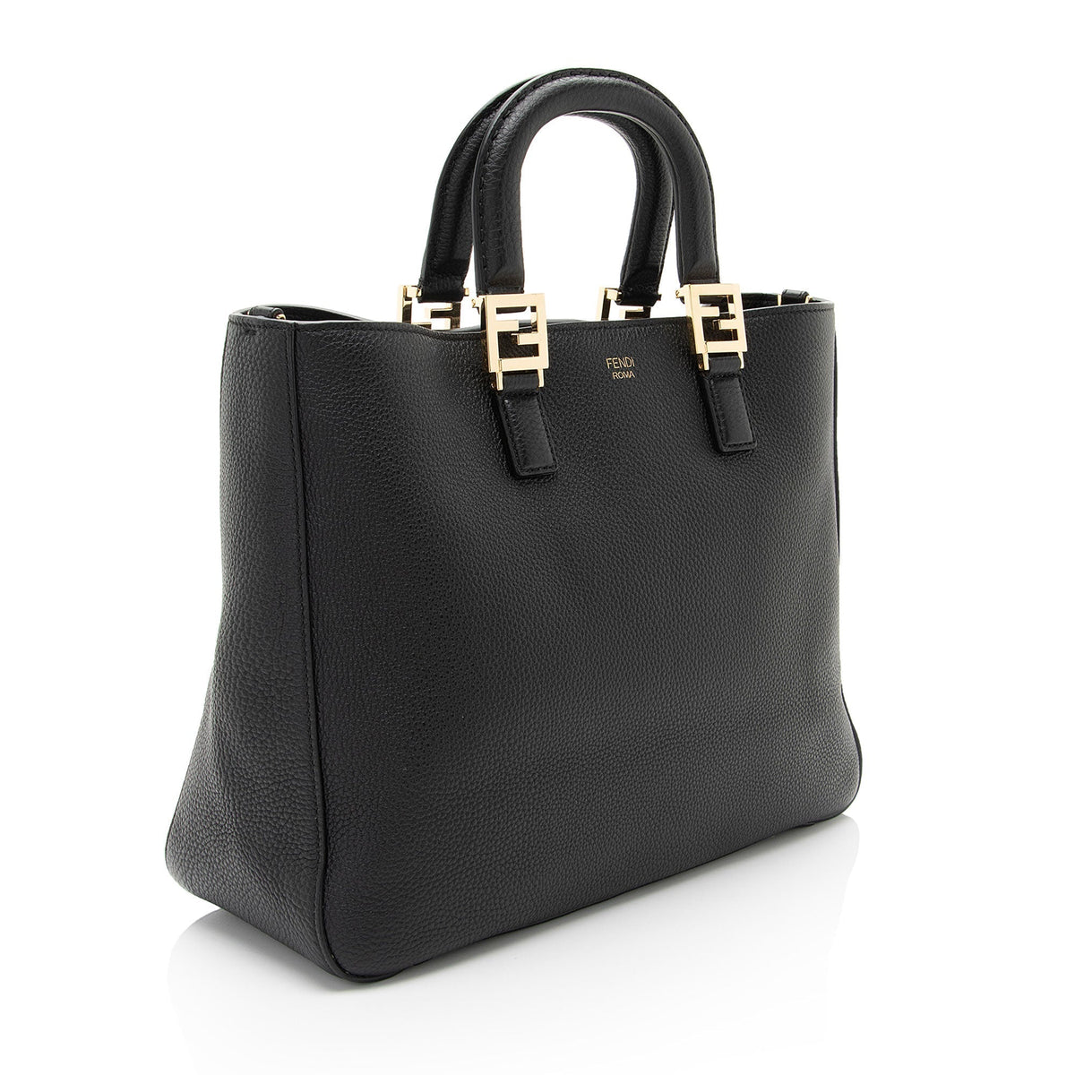 Fendi Leather Glacier Medium Tote Rovelle Bags