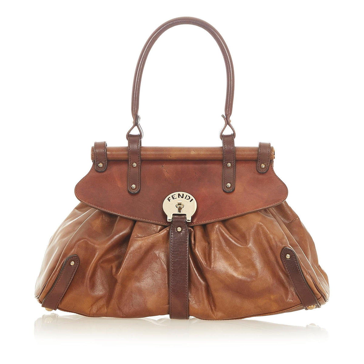 Fendi Leather Handbag (SHG-31690) Rovelle Bags