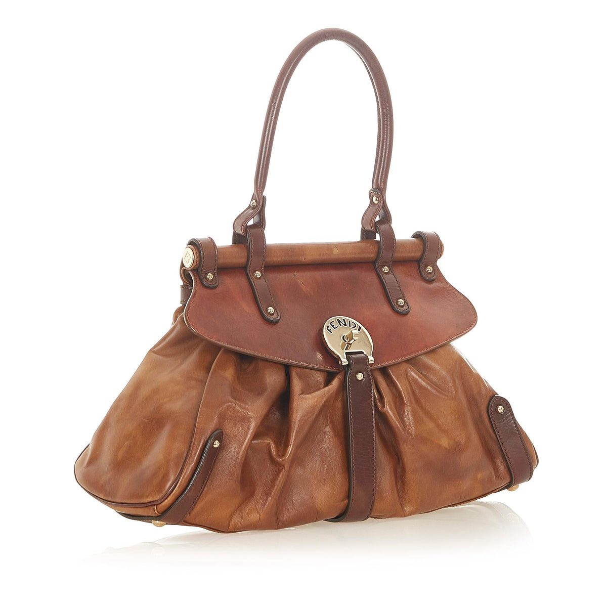Fendi Leather Handbag (SHG-31690) Rovelle Bags