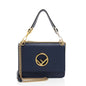 Fendi Leather Kan I F Medium Shoulder Bag (SHF-GDnKcj) Rovelle Bags