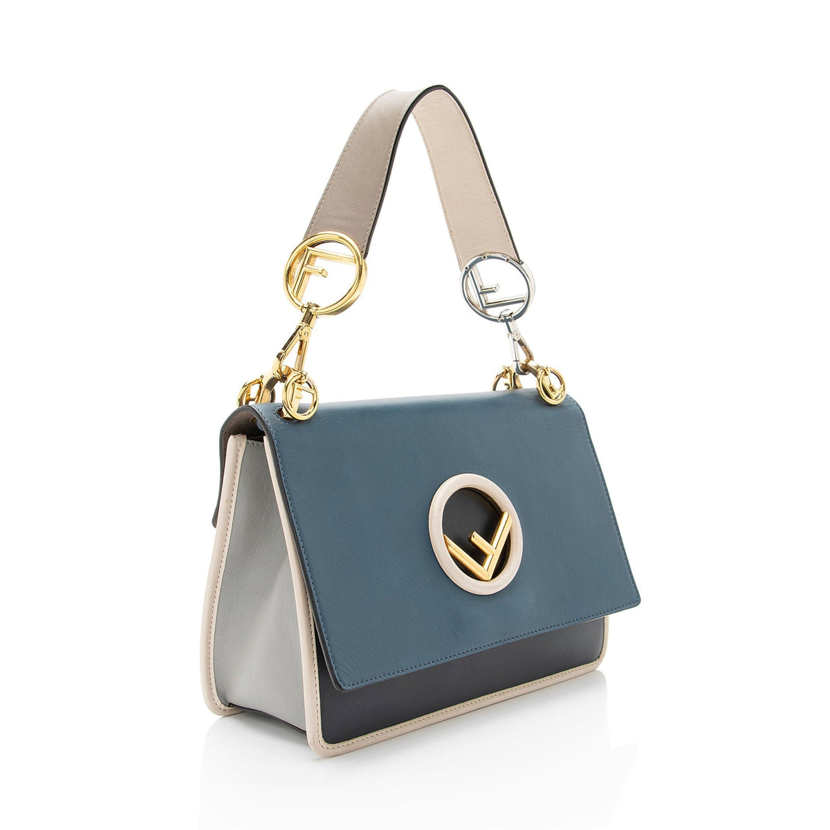 Fendi Leather Kan I F Medium Shoulder Bag Rovelle Bags