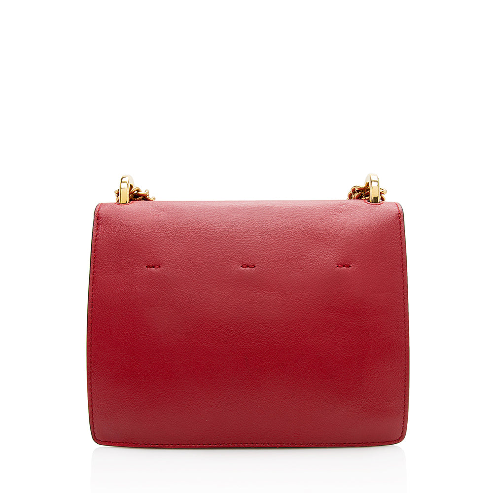 Fendi Leather Kan U Grace Small Crossbody Bag (SHF-12292) Rovelle Bags