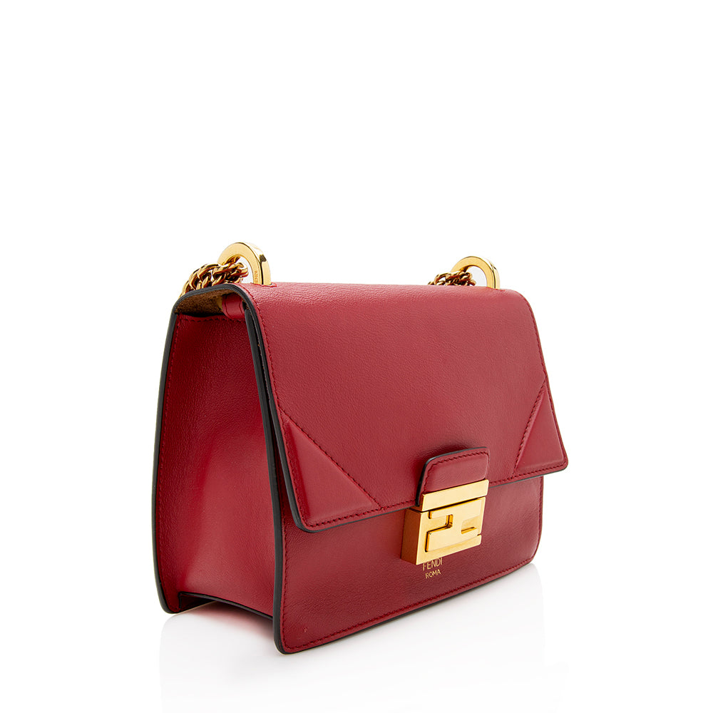 Fendi Leather Kan U Grace Small Crossbody Bag (SHF-12292) Rovelle Bags