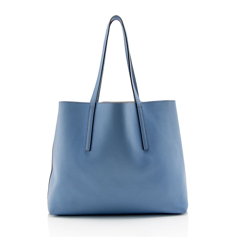 Fendi Leather Logo Shopper Tote (SHF-14080) Rovelle Bags