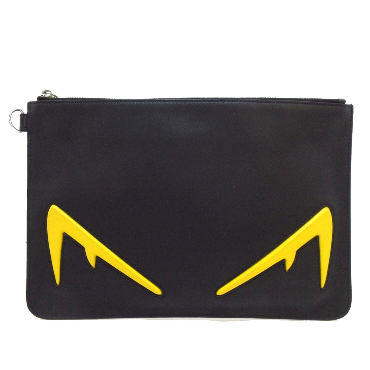 Fendi Leather Monster Eyes Clutch (SHG-ORzmvv) Rovelle Bags