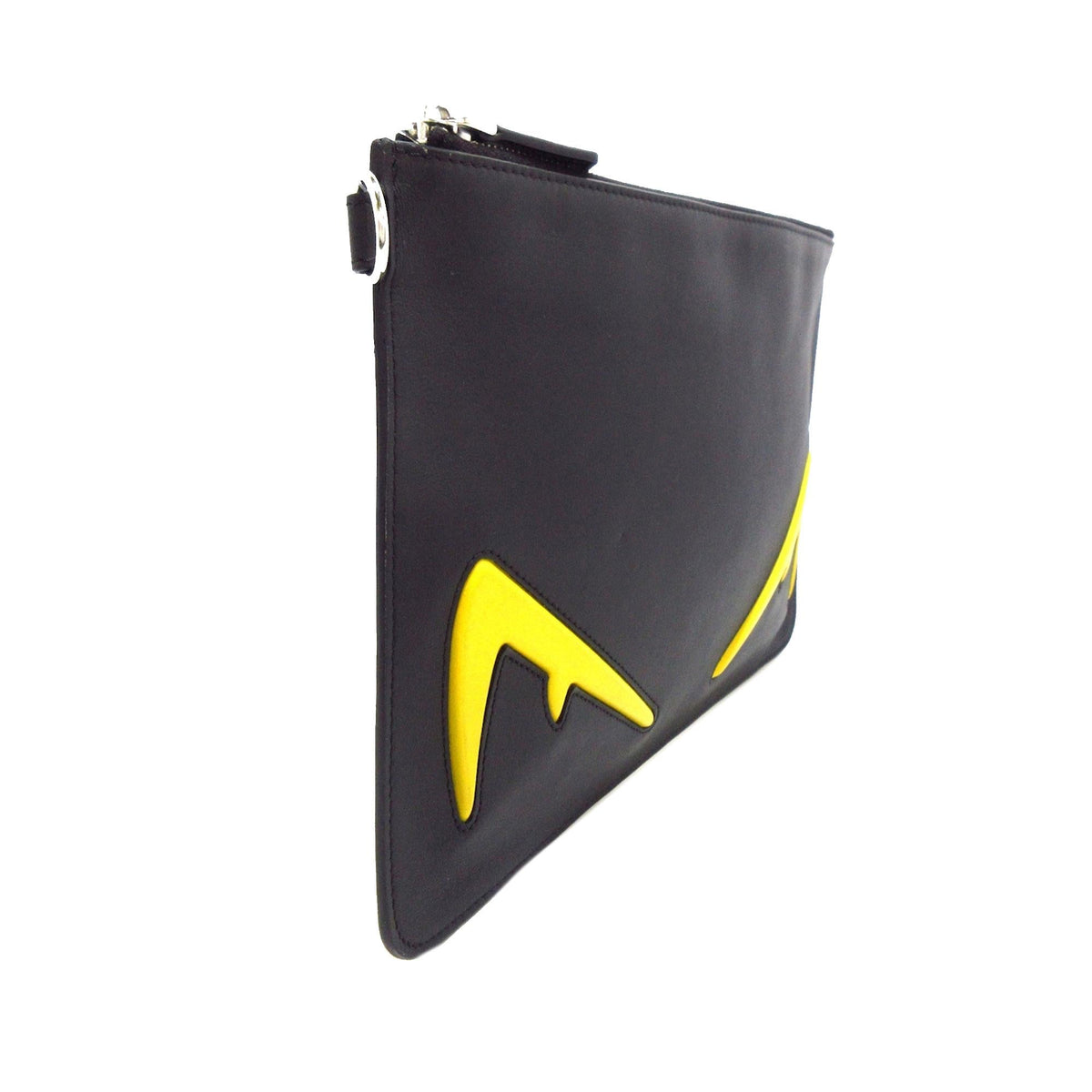 Fendi Leather Monster Eyes Clutch (SHG-ORzmvv) Rovelle Bags