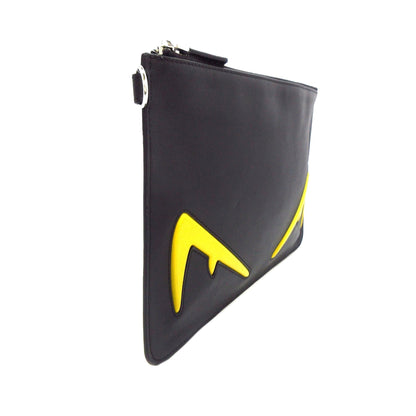 Fendi Leather Monster Eyes Clutch (SHG-ORzmvv) Rovelle Bags