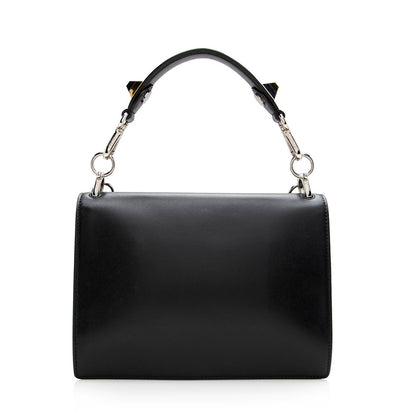 Fendi Leather Monster Eyes Kan I Medium Shoulder Bag (SHF-16010) Rovelle Bags
