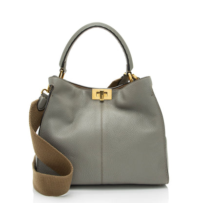Fendi Leather Peekaboo X Lite Medium Satchel Rovelle Bags