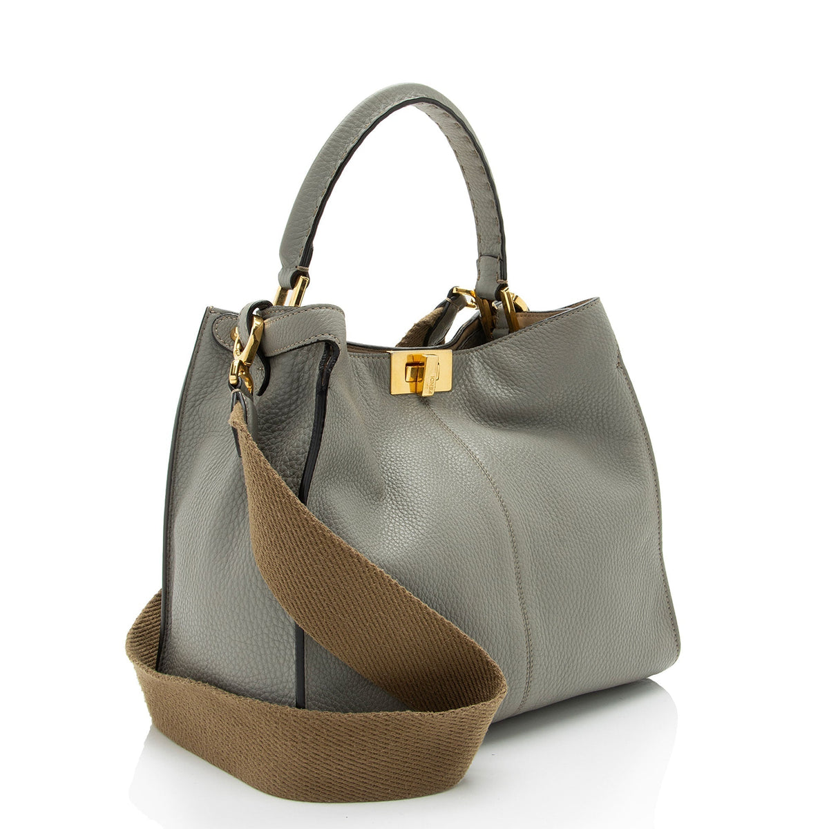 Fendi Leather Peekaboo X Lite Medium Satchel Rovelle Bags