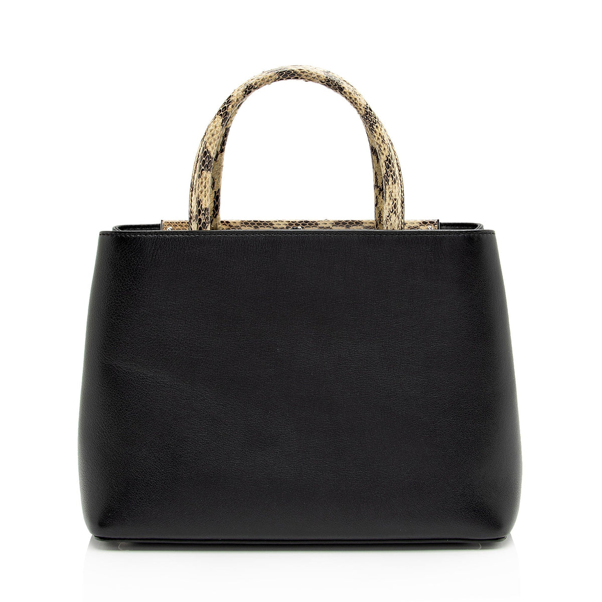 Fendi Leather Python Flowerland Petite 2Jours Tote (SHF-Gcyu5G) Rovelle Bags