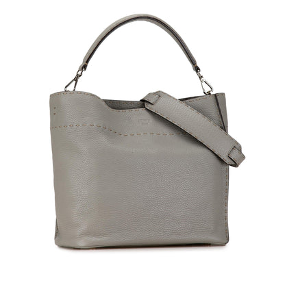 Fendi Leather Selleria Anna Satchel (SHG-olUVO5) Rovelle Bags