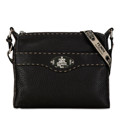 Fendi Leather Selleria Crossbody (SHG-w68jgn) Rovelle Bags