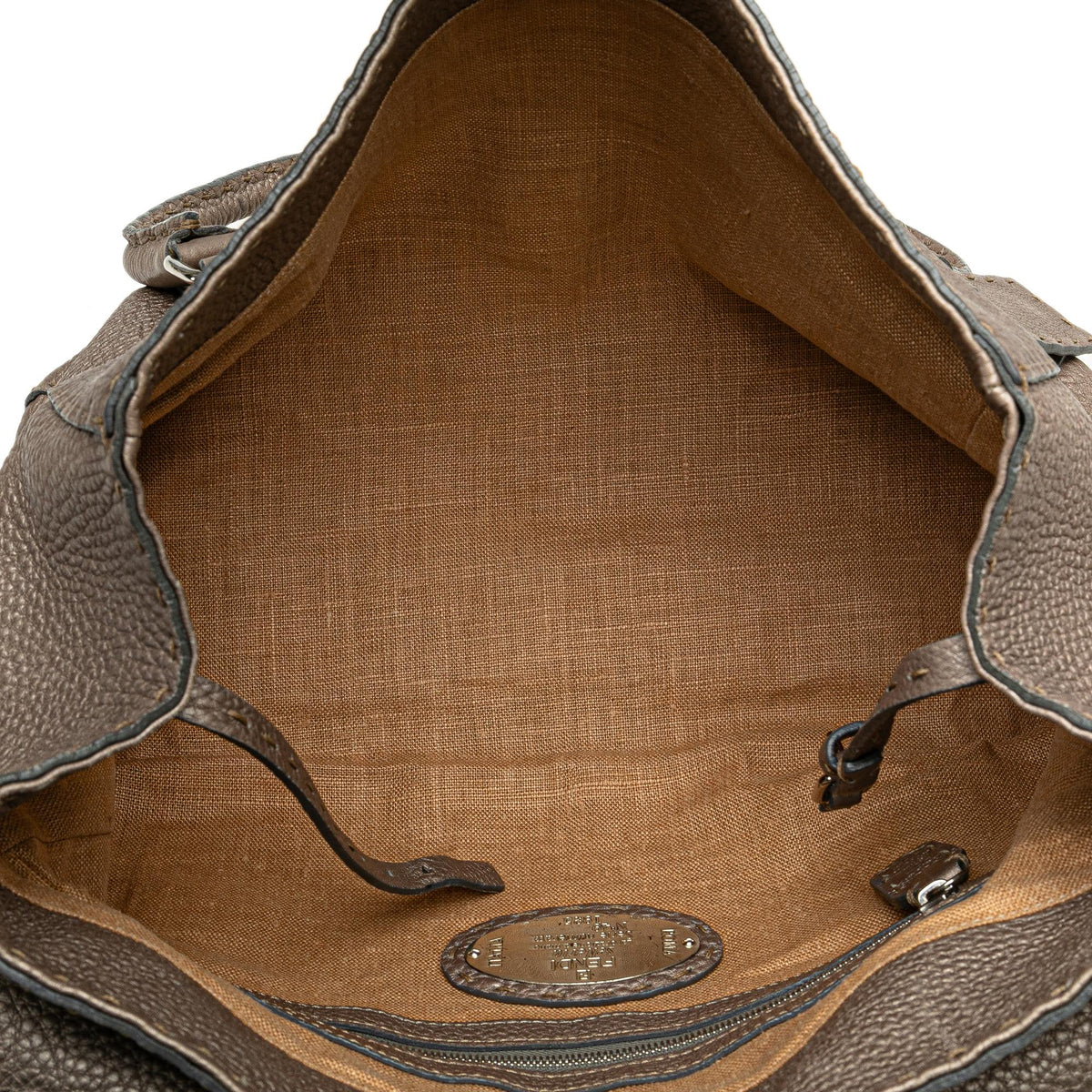 Fendi Leather Selleria Linda Handbag (SHG-kPApcq) Rovelle Bags
