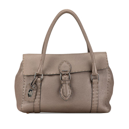 Fendi Leather Selleria Linda Handbag (SHG-kPApcq) Rovelle Bags