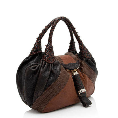 Fendi Leather Spy Satchel (SHF-23172) Rovelle Bags