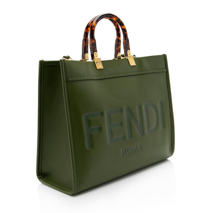 Fendi Leather Sunshine Medium Shopper Tote (SHF-TeDYFF) Rovelle Bags