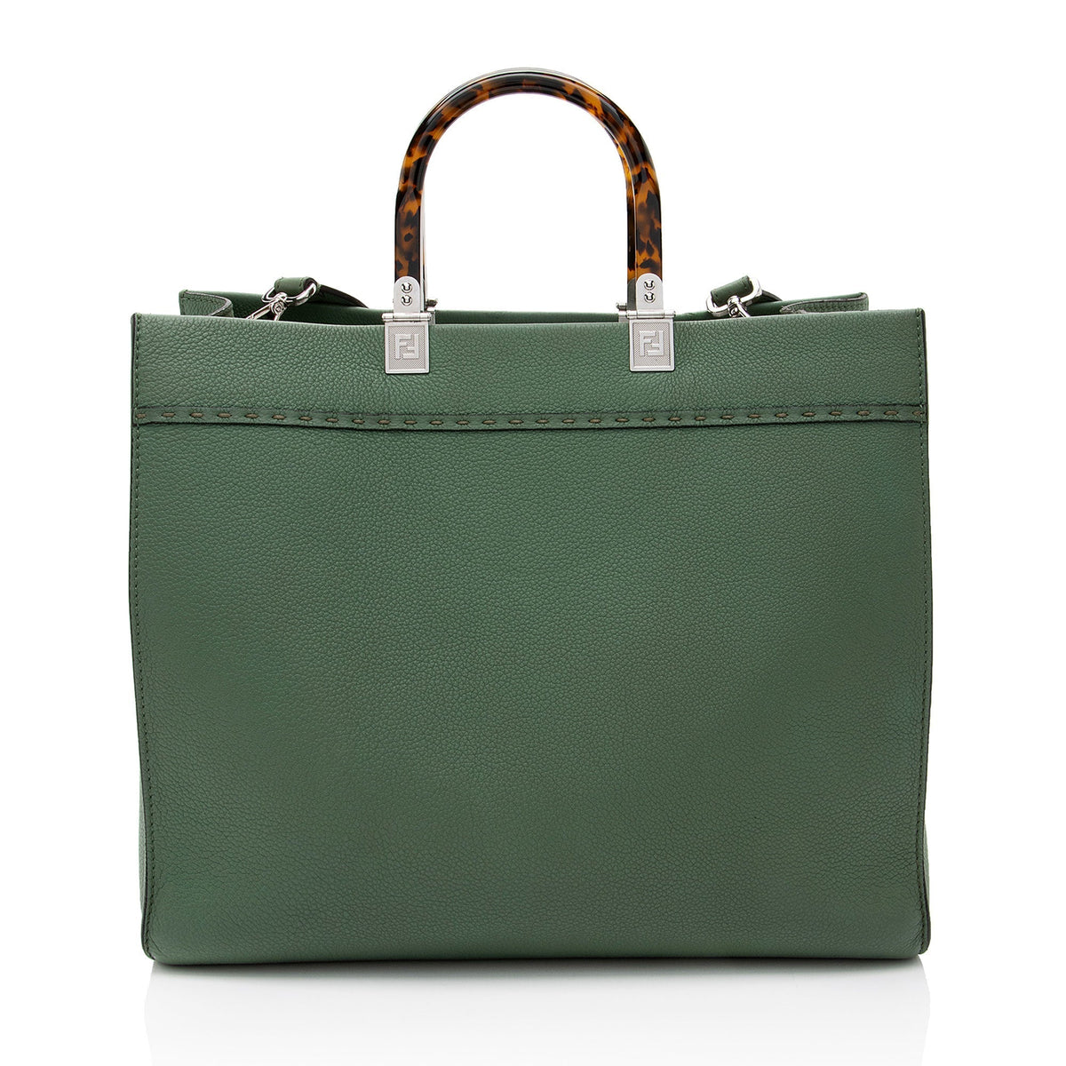 Fendi Leather Sunshine Medium Shopper Tote (SHF-qVztkQ) Rovelle Bags