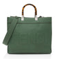 Fendi Leather Sunshine Medium Shopper Tote (SHF-qVztkQ) Rovelle Bags