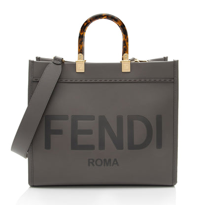 Fendi Leather Sunshine Medium Shopper Tote (SHF-55mLoH) Rovelle Bags