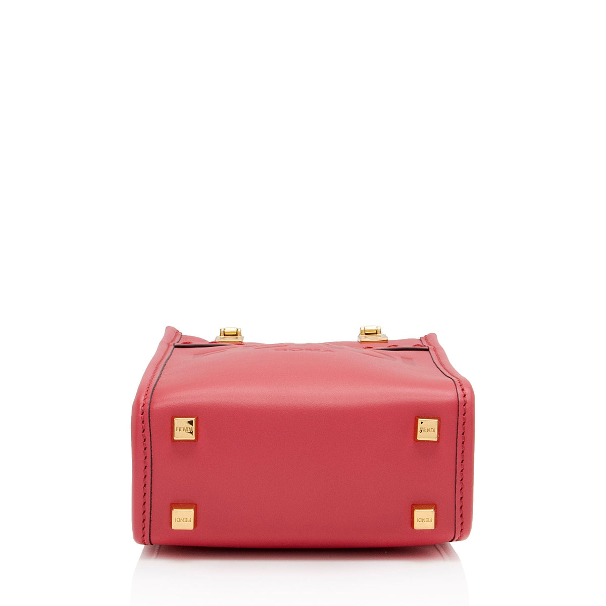 Fendi Leather Sunshine Mini Shopper Tote Rovelle Bags