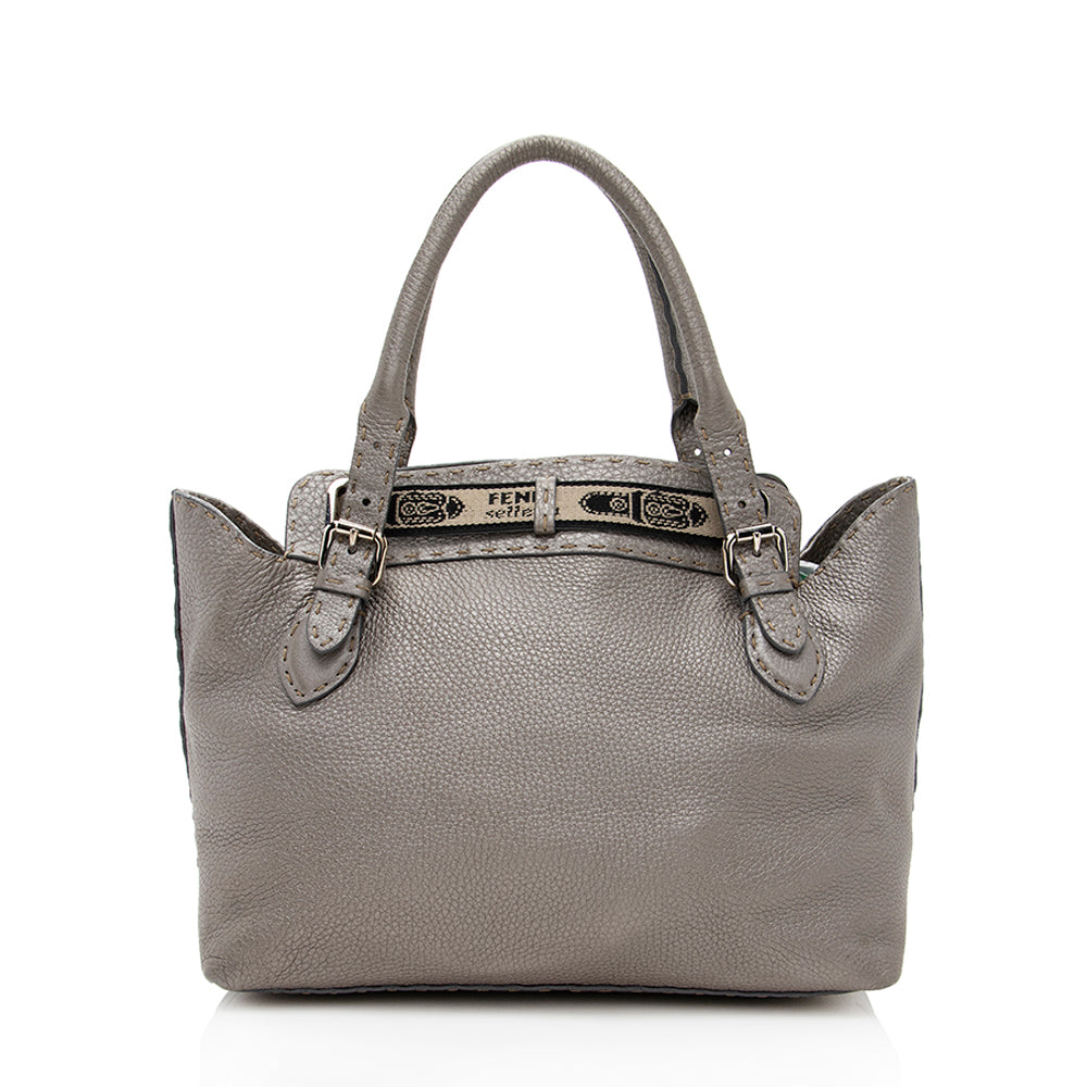 Fendi Leather Villa Selleria Borghese Tote (SHF-18630) Rovelle Bags