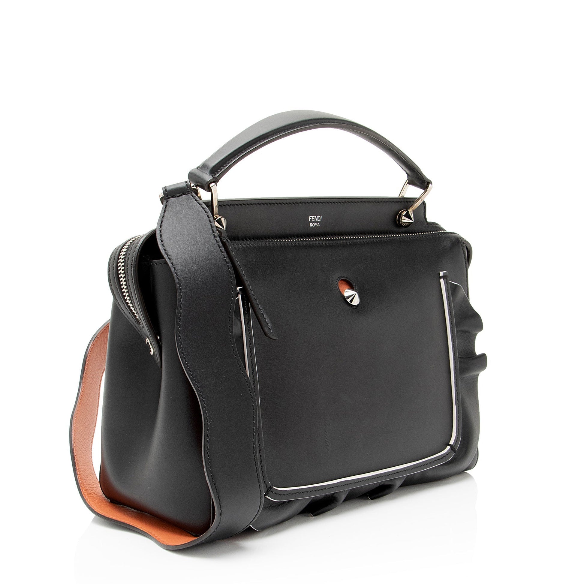 Fendi Baguette Leather Red Shoulder Bag Style 87 Rovelle Bags